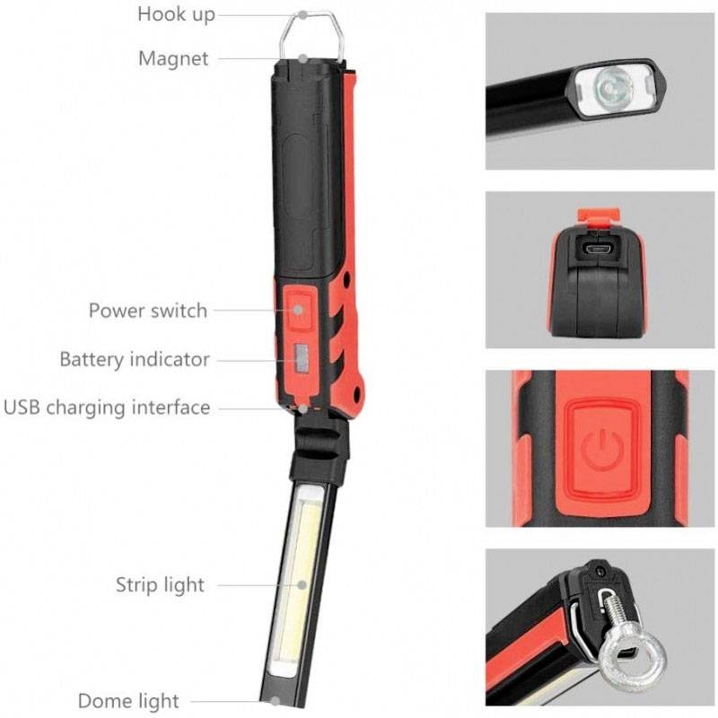 Velamp IR439 Kubrik LED Lampe de travail à batterie 3 W-8