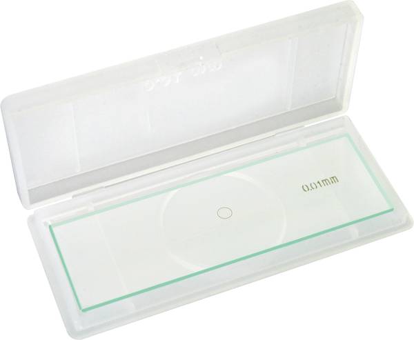 Bresser Optik 1/100 mm Skala 5916710 Porte-objet Porte-objet Adapté pour marque (microscope) Bresser Optik