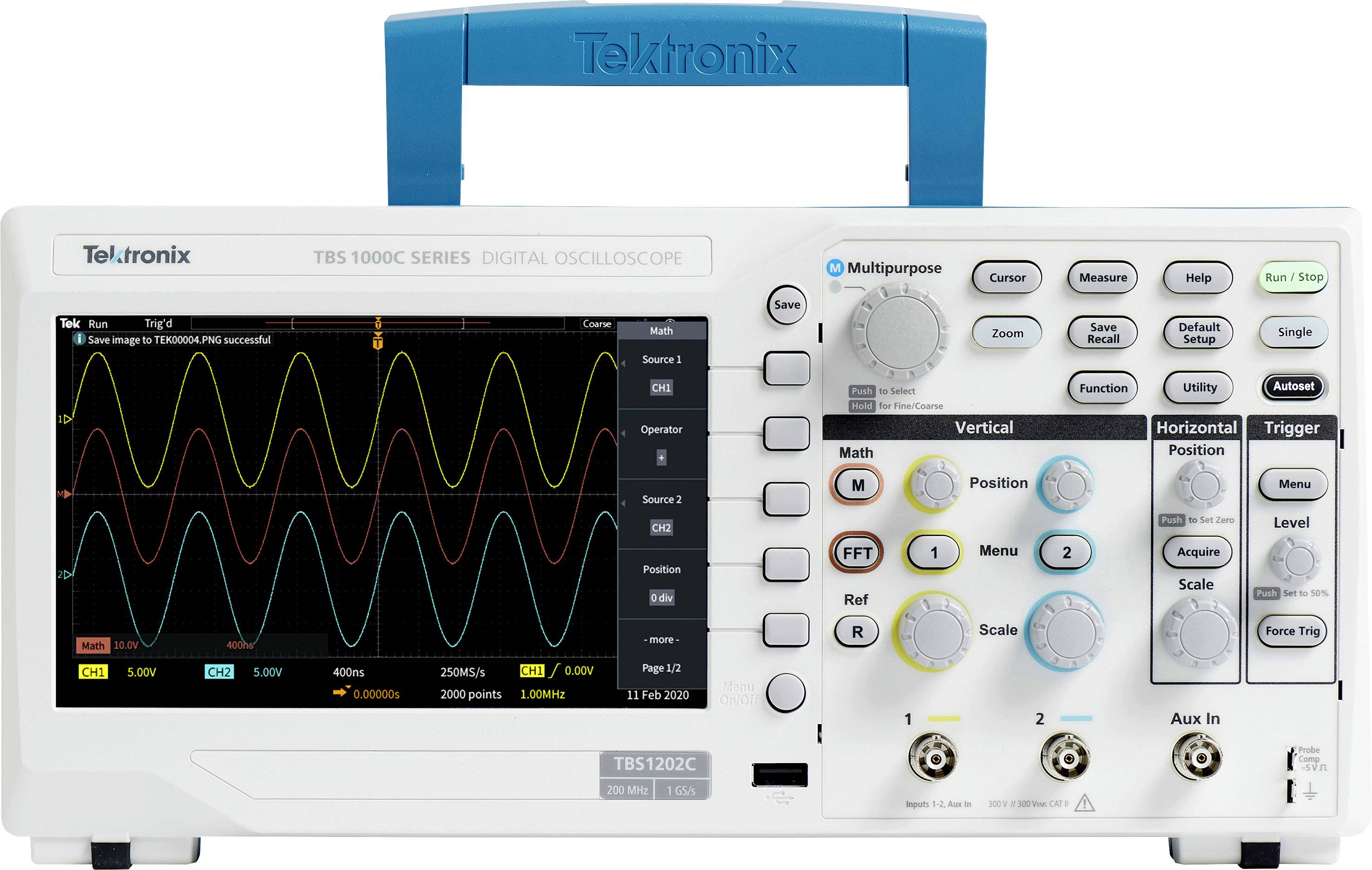 Oscilloscope numérique Tektronix TBS1102C TBS1102C Etalonnage (ISO) 100