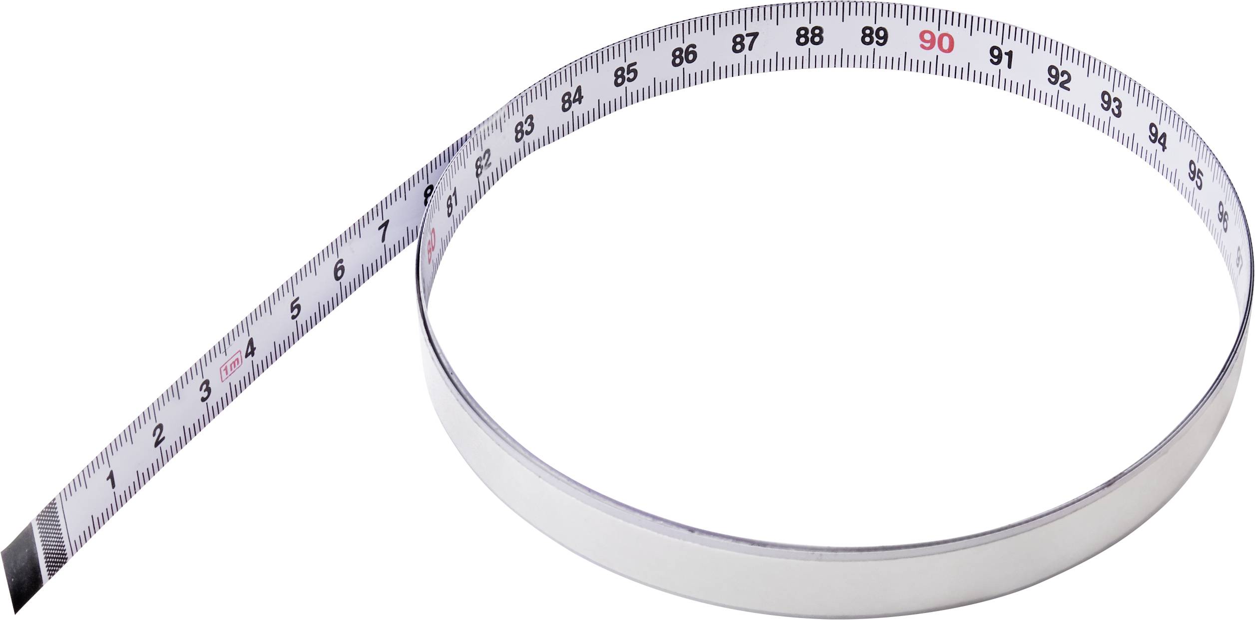 Mètre-ruban Conrad WF1 auto-adhésif 100 cm Matériau en acier