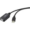 Renkforce Câble USB USB 2.0 USB-A mâle, USB-A femelle 5.00 m noir actif avec amplification du signal RF-4535052