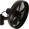 Lucci AIR BK Ventilateur mural 50 W (Ø x H) 410 mm x 460 mm noir pivotant