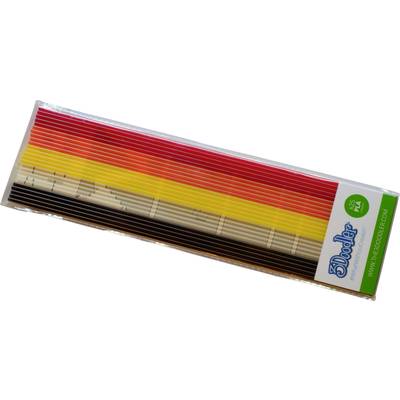 3Doodler PL-MIX12 Clearly Autumn Pack de filaments PLA 2.85 mm 63 g noir, marron clair, jaune, orange, rouge 24 pc(s)