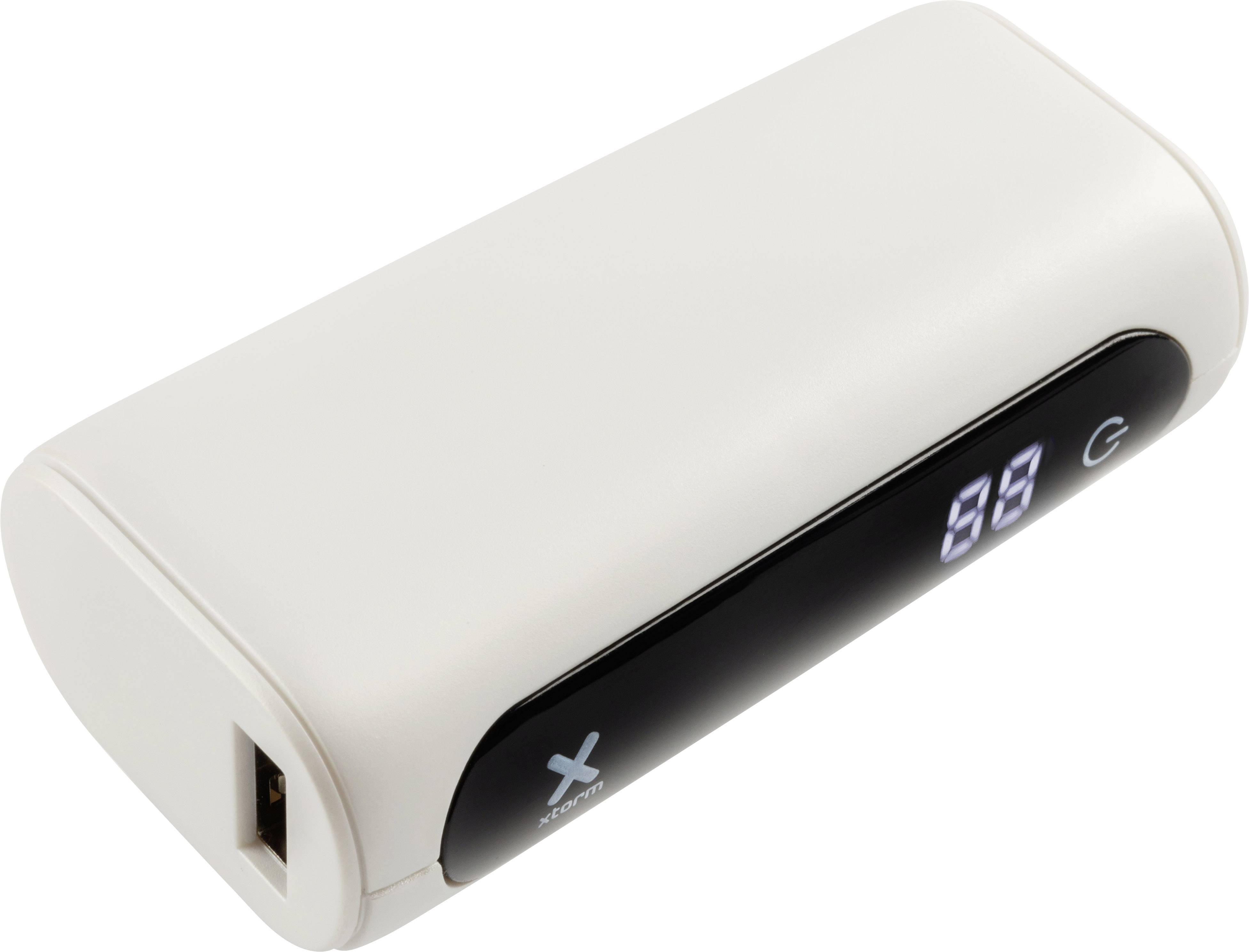 Xtorm by A-Solar Go5000 Powerbank (batterie supplémentaire) 5000 mAh LiPo blanc arctique affichage du statut-4