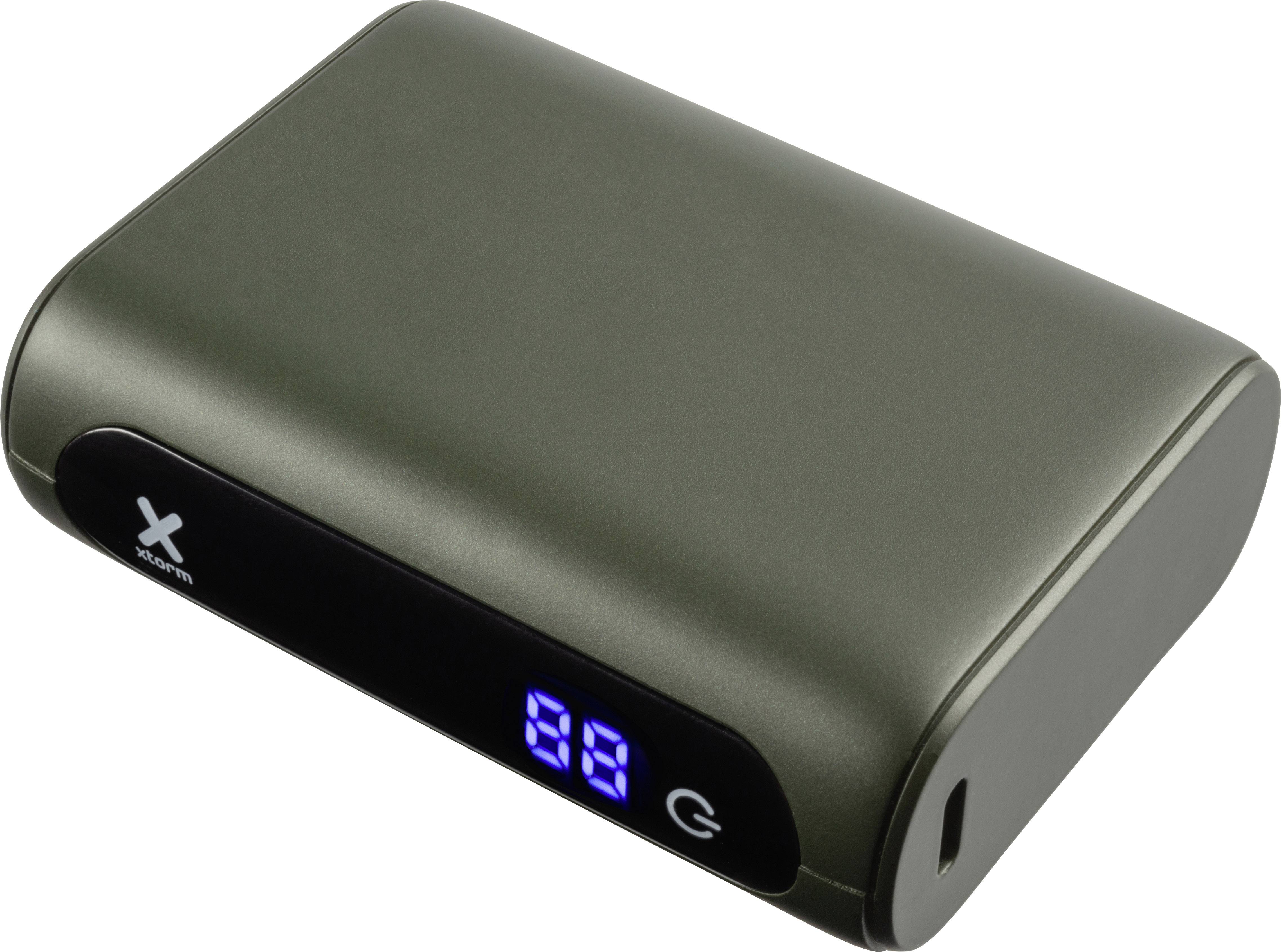 Xtorm by A-Solar Go10000 Powerbank (batterie supplémentaire) 10000 mAh LiPo USB-A, USB-C® vert foncé affichage du statut-1