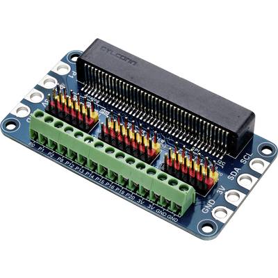 Un module de circuit imprimé vert avec des emplacements et des connecteurs pour le câblage électronique, utilisé pour l'extension de circuit.