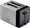 Bosch Haushalt TAT4P420DE Grille-pain avec grille spéciale viennoisieries, avec grille spéciale viennoisieries intégrée, voyant lumineux, protection contre la surchauffe, fonction toast acier inoxydable