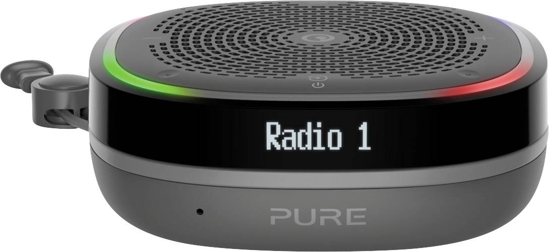 Pure StreamR Splash Enceinte à commande vocale Radio FM, étanche à l'eau, outdoor, AUX noir-6