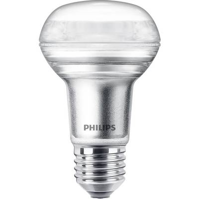 Ampoule LED avec culot E27, logo de marque 'Philips' visible. Solution d'éclairage économe en énergie, convenant aux luminaires standard.