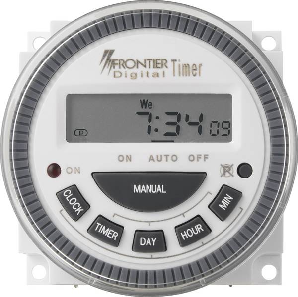 Programmateur horaire pour encastrement sur panneau numérique 230 V/AC 4000 W