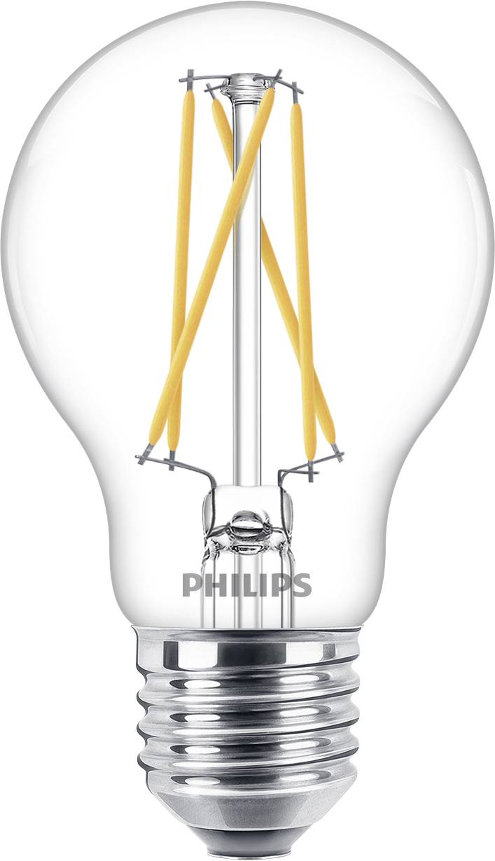 Philips LED 77052500 LED CEE D (A - G) E27 forme de poire 5 W = 40 W blanc chaud (Ø x L) 6 cm x 10.6 cm à intensité variable 1 pc(s)