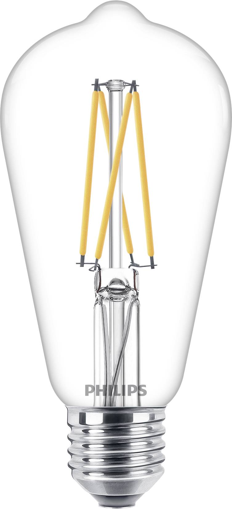Philips LED 77044000 LED CEE D (A - G) E27 forme spéciale 7 W = 60 W blanc chaud (Ø x L) 6.4 cm x 14.3 cm à intensité variable 1 pc(s)