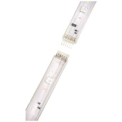 Deux luminaires LED avec des couvercles transparents qui révèlent les composants électroniques et les connexions.