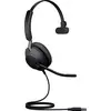 Jabra Evolve2 40, USB-A UC Mono Micro-casque supra-auriculaire filaire Mono noir mise en sourdine du microphone téléphone