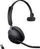 Jabra Evolve2 65 monaural Micro-casque supra-auriculaire Bluetooth Mono noir volume réglable, affichage de la charge de la batterie, mise en sourdine du microphone téléphone