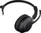 Casque noir, moderne, over-ear avec microphone, adapté aux appels et à la musique. Aspect ergonomique et confortable.