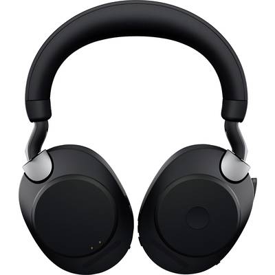 Casque audio noir à écouteurs circumauraux avec arceau rembourré et coussinets, présenté sur un fond blanc.