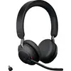 Jabra Evolve2 65 MS Micro-casque supra-auriculaire Bluetooth Stereo noir volume réglable, affichage de la charge de la batterie, mise en sourdine du microphone téléphone