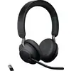 Jabra Evolve2 65 UC Micro-casque supra-auriculaire Bluetooth Stereo noir Noise Cancelling volume réglable, affichage de la charge de la batterie, mise en sourdine du microphone téléphone
