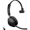 Jabra Evolve2 65 monaural Micro-casque supra-auriculaire Bluetooth Mono noir volume réglable, affichage de la charge de la batterie, mise en sourdine du microphone téléphone