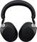 Un casque audio noir circumaural à design fermé avec un arceau rembourré, idéal pour un son de haute qualité.