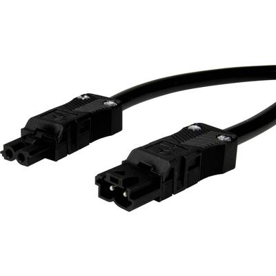 Deux câbles réseau noirs avec fiches C13 et C14, utilisés pour l'alimentation électrique des ordinateurs et autres appareils électroniques.