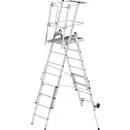 MUNK Günzburger Steigtechnik 52537 aluminium Echelle à plate-forme montage avec outils Hauteur de travail (max.): 4.11 c