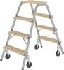 MUNK Günzburger Steigtechnik 39014 métal (thermolaqué) Escabeau double montage avec outils Hauteur de travail (max.): 2.8 m 14 kg
