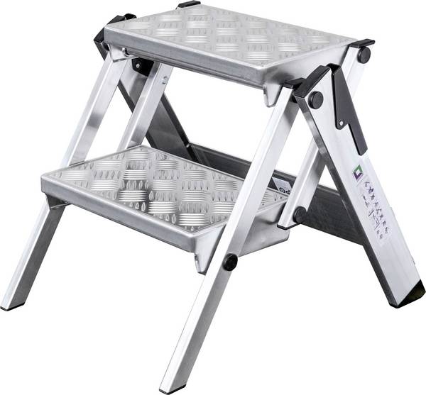 MUNK Günzburger Steigtechnik  54202 aluminium Marchepied pliant  Hauteur de travail (max.): 2.45 m