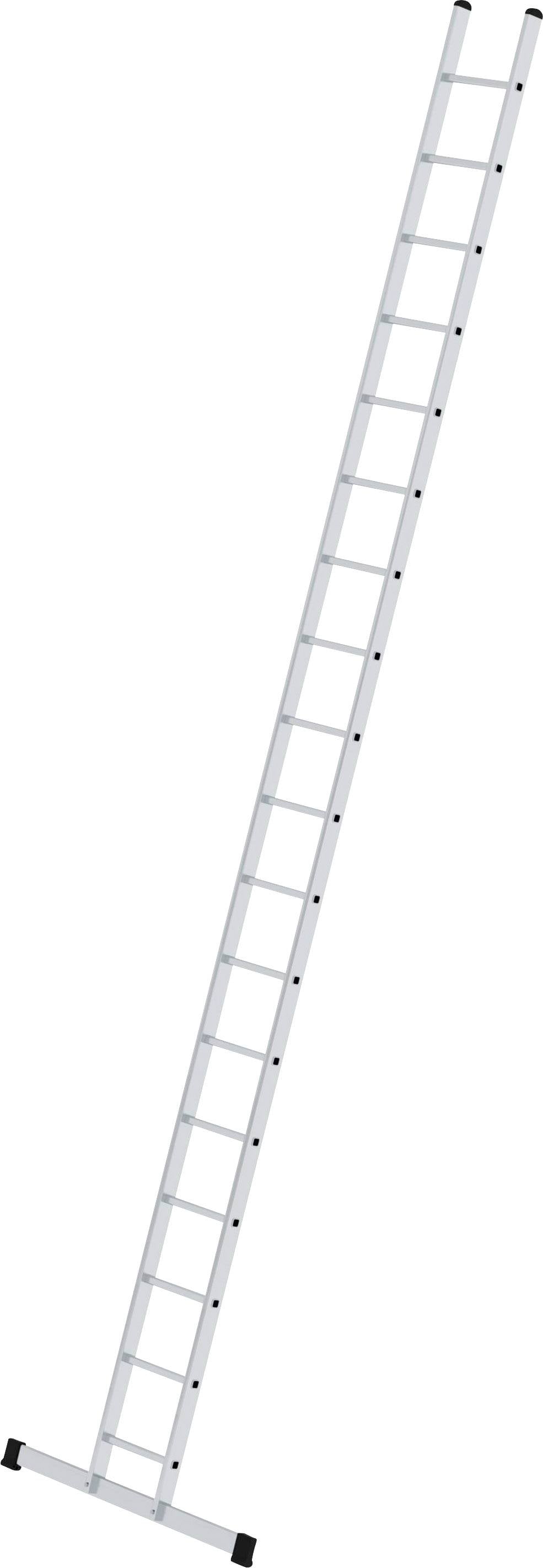 Une échelle coulissante en métal avec plusieurs échelons, positionnée en diagonale, adaptée aux travaux en hauteur.