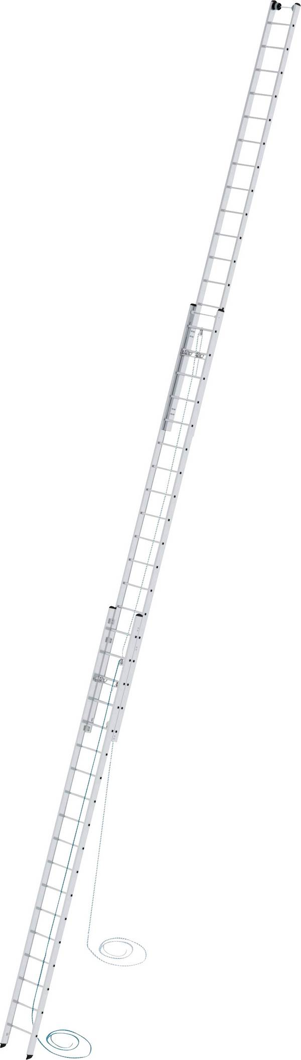 MUNK Günzburger Steigtechnik 22318 aluminium Echelle coulissante à corde Hauteur de travail (max.): 13.6 m