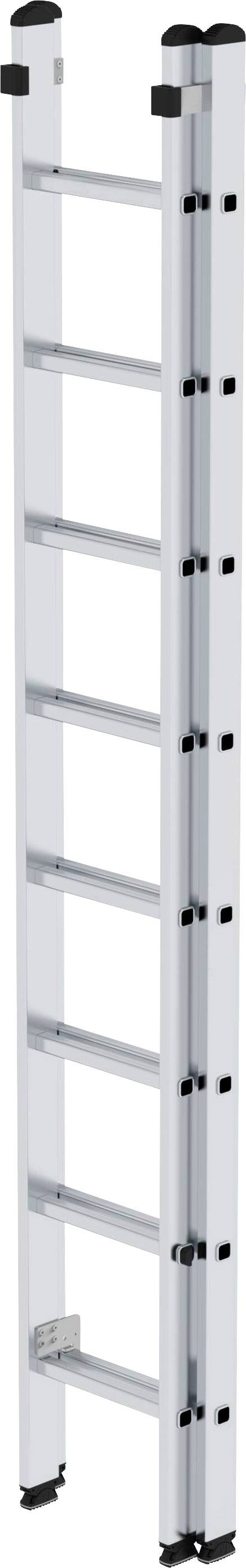 Échelle en aluminium à six échelons, utilisable des deux côtés, pliable. Idéale pour les travaux en hauteur.