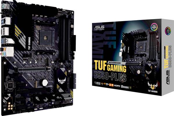 Asus TUF GAMING B550-PLUS Carte mère Socket (PC) AMD AM4 Facteur de forme (détails) ATX Chipset de la carte mère AMD® B550