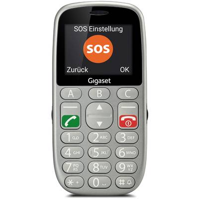 Gigaset GL390 Téléphone portable pour séniors  argent