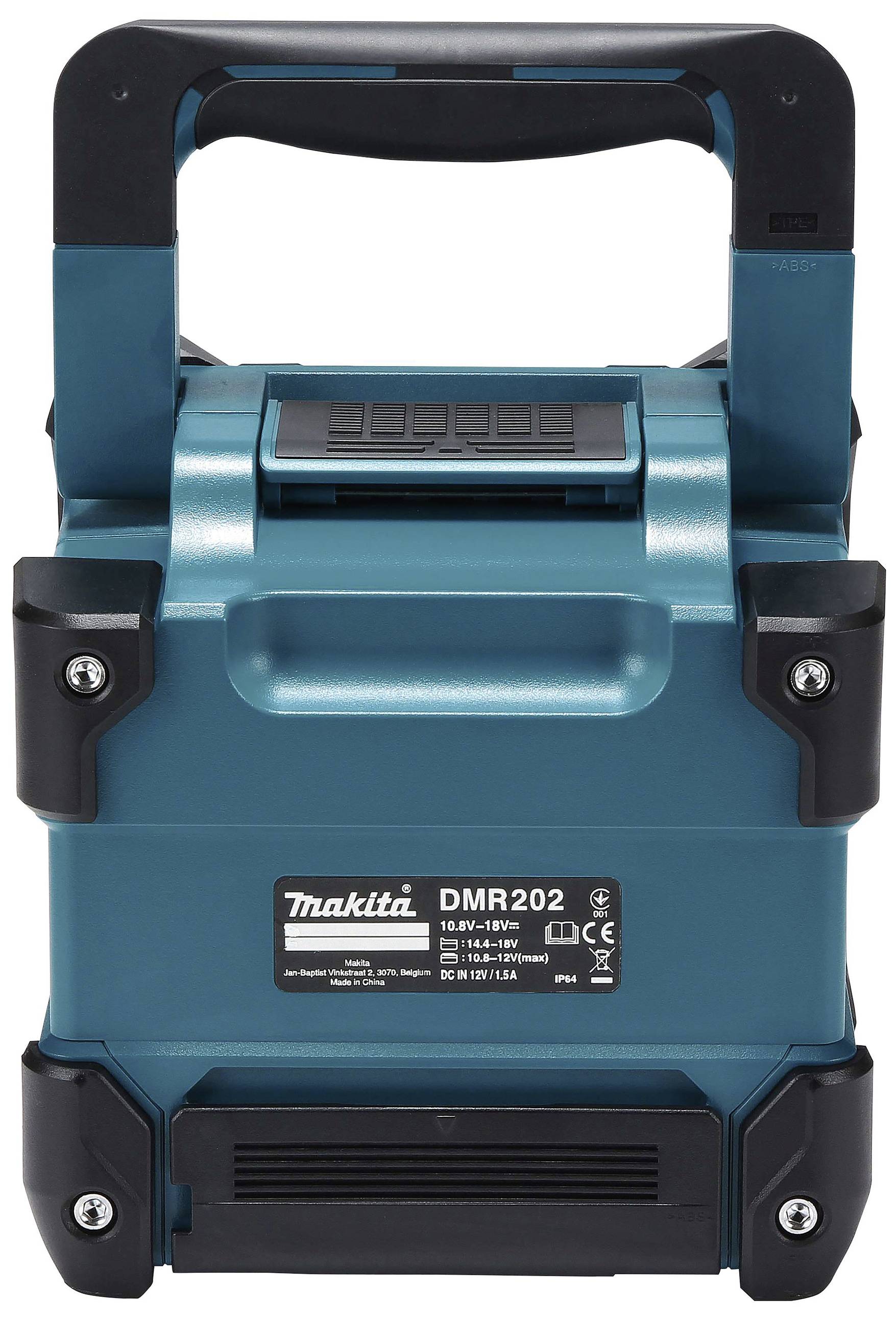 Makita DMR202 Enceinte Bluetooth protégée contre les projections d'eau, anti-chocs turquoise, noir-3