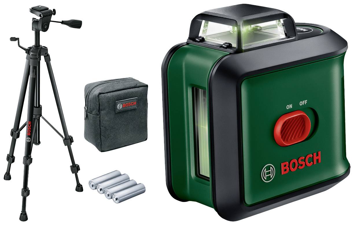 Bosch Home and Garden UniversalLevel 360 Set TT150 Laser en croix avec trépied, avec sacoche, autonivelant Portée (max.)-0