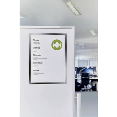 Menu de la semaine au bureau : Lundi au Vendredi, chaque jour présente un plat. Environnement de bureau en arrière-plan.