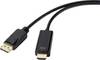 Câble adaptateur Renkforce DisplayPort / HDMI Fiche mâle DisplayPort, Fiche mâle HDMI-A 5.00 m noir RF-4547684 contacts dorés Câble DisplayPort