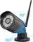Caméra de surveillance avec fonction panoramique et inclinable : inclinaison à 90° et rotation à 360° ; adaptée pour une surveillance complète et circulaire.