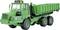 Modèle réduit d'un camion vert à six roues avec benne basculante ouverte. Marqué 'CKC' et 'XX25' sur le côté.