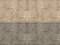 Deux surfaces textiles horizontales, beige en haut, grise en bas. Les deux présentent une texture de tissu fine et uniforme formant un motif en losanges.