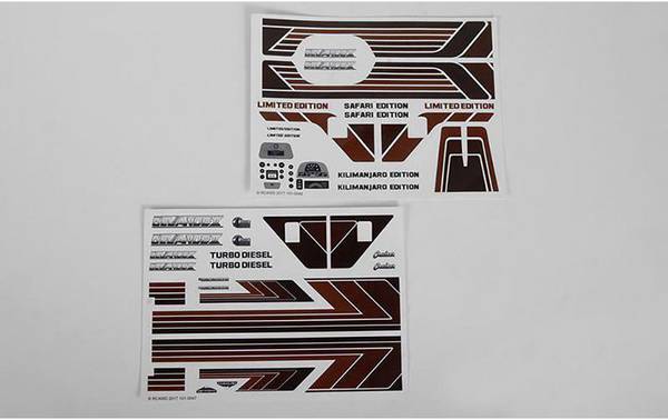 RC4WD Z-B0142 Feuille de décoration 1:10