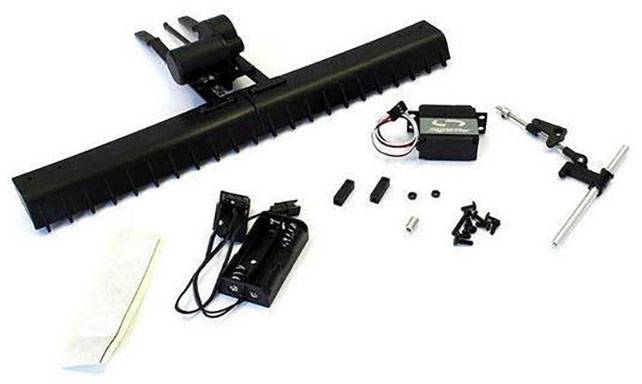 Kit de pièces pour système de montage de vélo, comprenant support, câbles et vis, prêt à être installé.