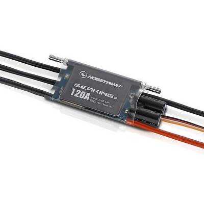 Régulation électronique de vitesse (ESC) pour bateaux modèles de Hobbywing, capacité de 120A, compatible avec batteries LiPo 2-6S.