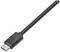 Un câble USB noir avec une fiche micro-USB, couramment utilisé pour charger ou synchroniser des appareils.