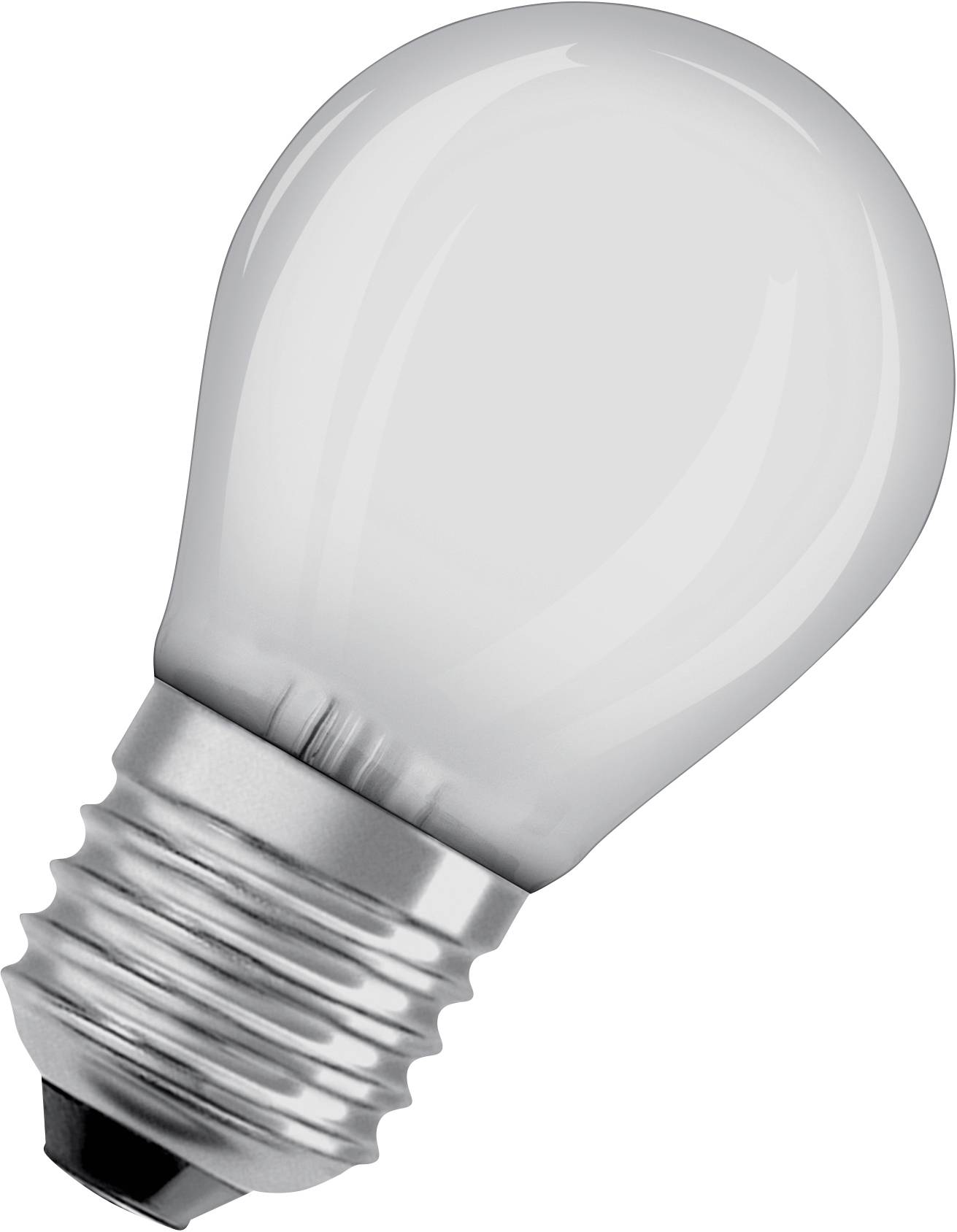 Une ampoule unique avec douille métallique, sur fond blanc. Elle symbolise les idées ou l'illumination.