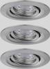Paulmann 92973 EBL Nova mini Plus Coin Luminaire à LED encastrable jeu de 3 4.20 W fer