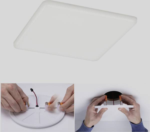 Paulmann 92398 EB Panel Veluna VariFit Luminaire à LED encastrable   LED LED intégrée 17.50 W satin