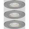 Paulmann 94301 EBL Nova mini Coin Luminaire à LED encastrable jeu de 3 Module LED LED intégrée 4 W fer