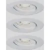 Paulmann 94293 EBL Nova mini Coin Luminaire à LED encastrable jeu de 3 LED LED 4 W blanc